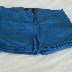 Torrid Blue Sateen Shorts